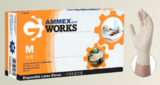 AMMEX TLFGWC44100 一次性乳胶手套(经济型/淡黄色)